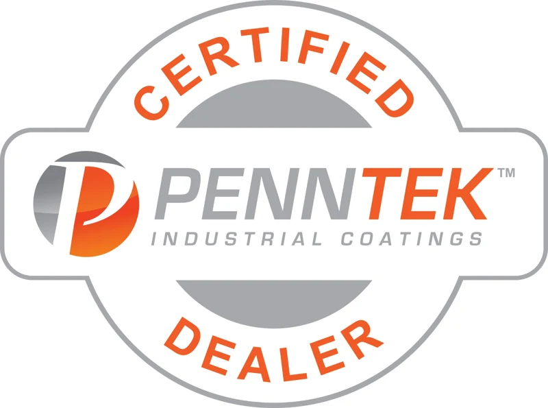 Penntek Industrial Coatings certified dealer badge