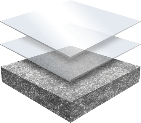 Cross-section of the Penntek Clarity system