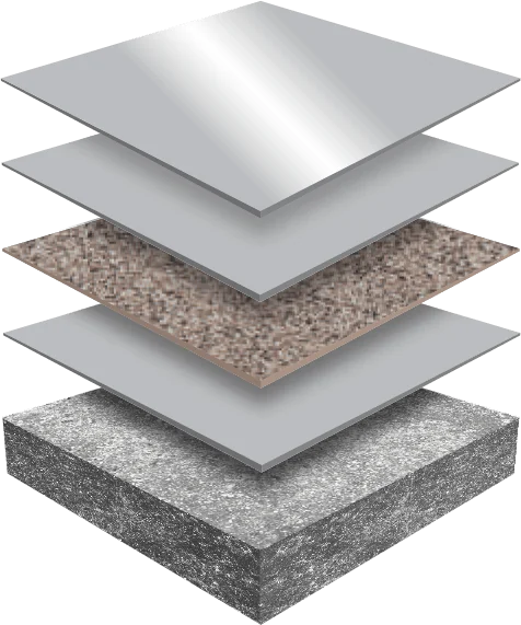 Cross-section of the Penntek Strata system